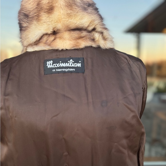 L/XL RARE German Sable Fitch Fur Swing Coat Maximilian Furs Modern Genuine Fur - Picture 11 of 14